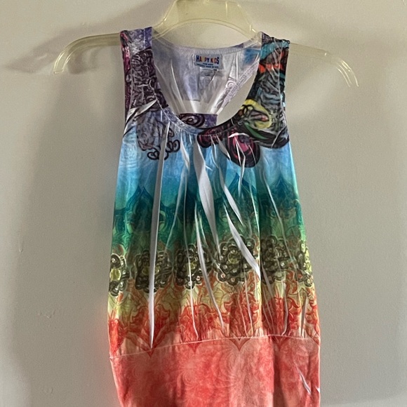 Pastel & Multicolored Virginia Beach Tank Top Shirt SET - Girls Size 6-6X - Picture 5 of 16